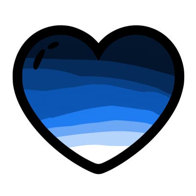 a blank heart