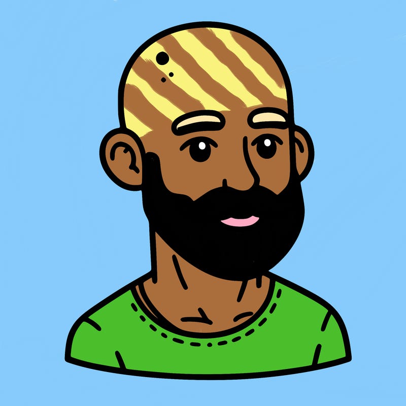 bald man with beard