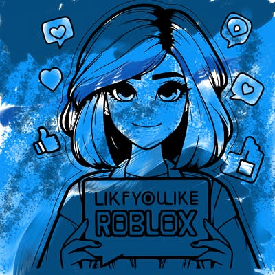 realistic girl saying like if you like roblox