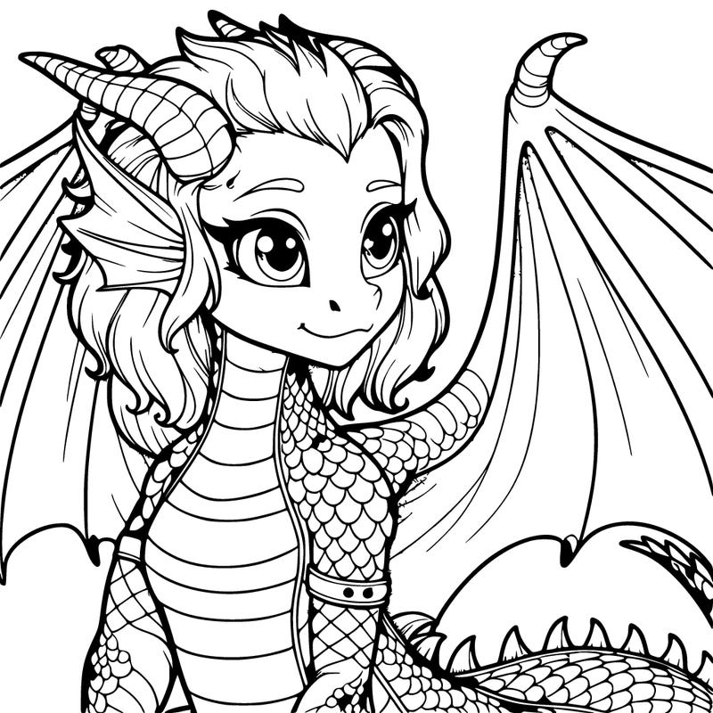 realistic dragon girl