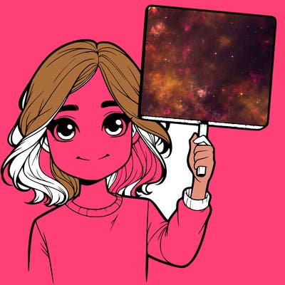 realistic girl holding up a sign