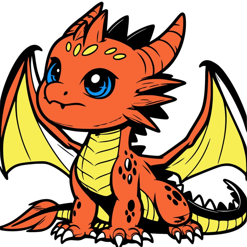 fierce baby night dragon
