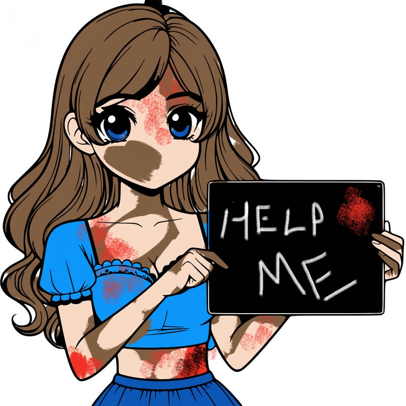 realistic pretty girl holding blank sign