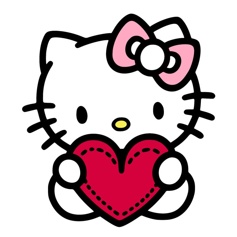 hello kitty with heart