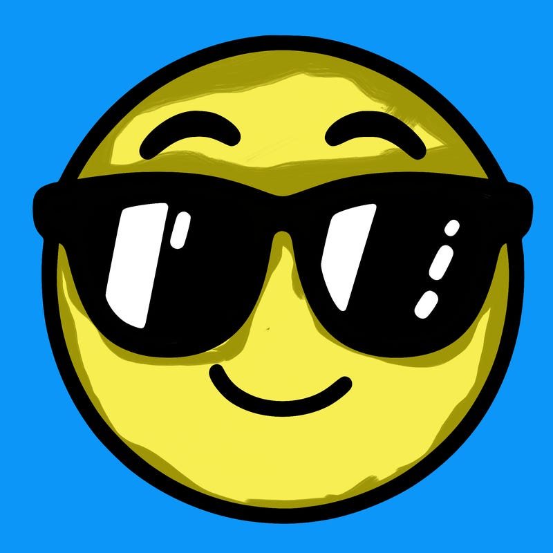 emoji with sunglasses