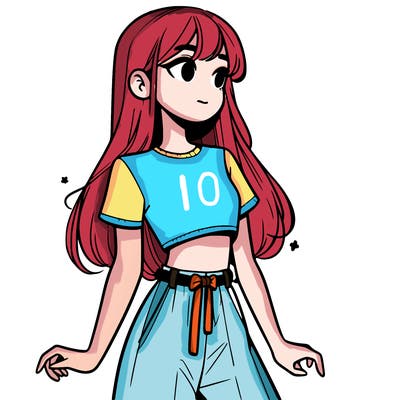 girl in a cute crop top