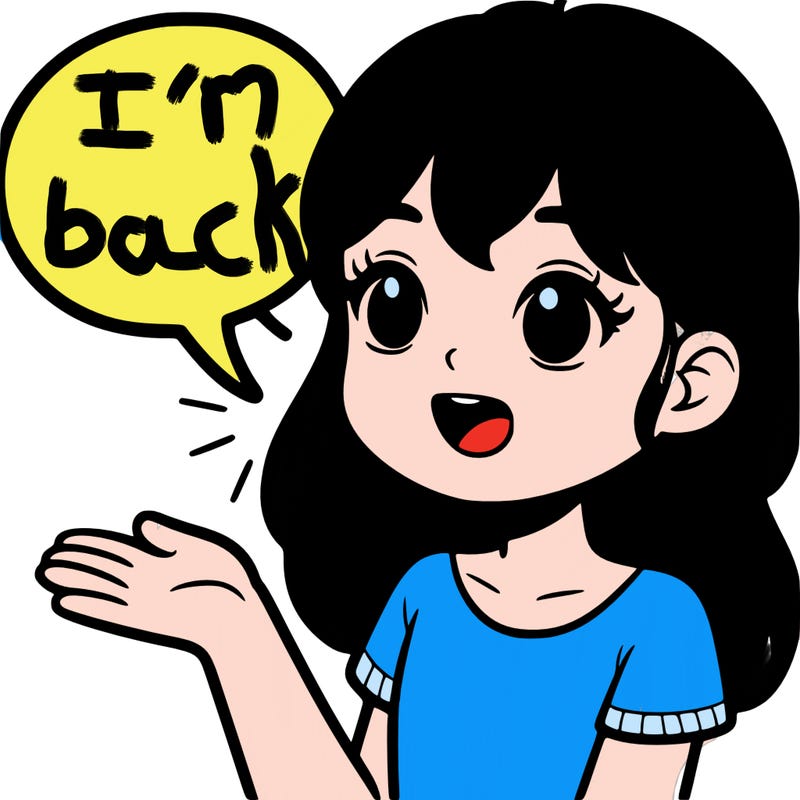 a girl saying something