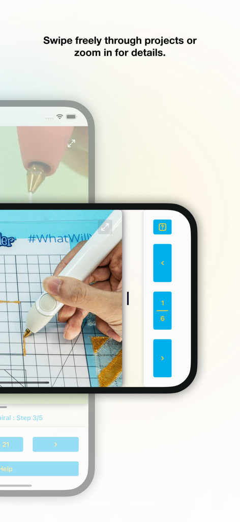 3Doodler - The 3Doodler app interface showing a 3D pen project with interactive navigation and zoom controls