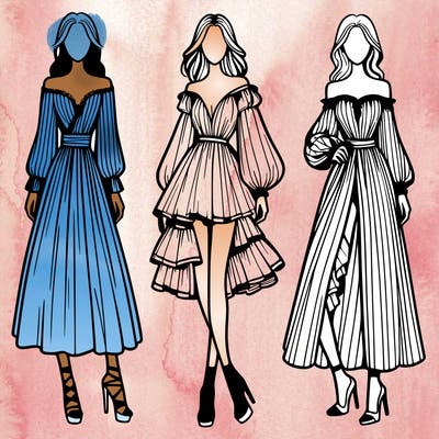 fashion models dresses