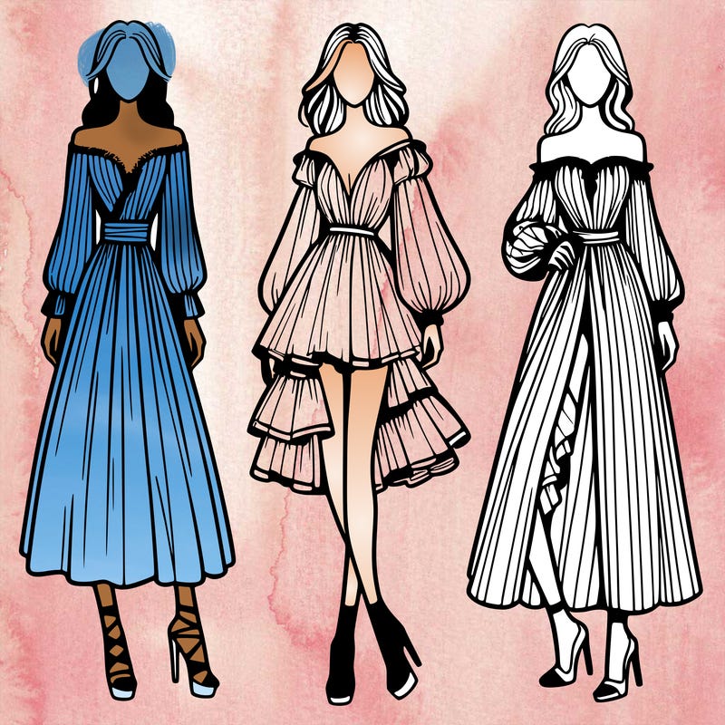 fashion models dresses