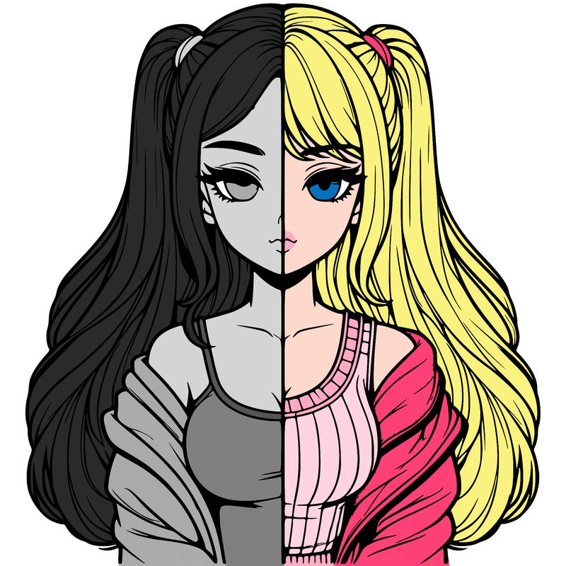 realistic girl split