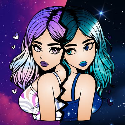 realistic girl split