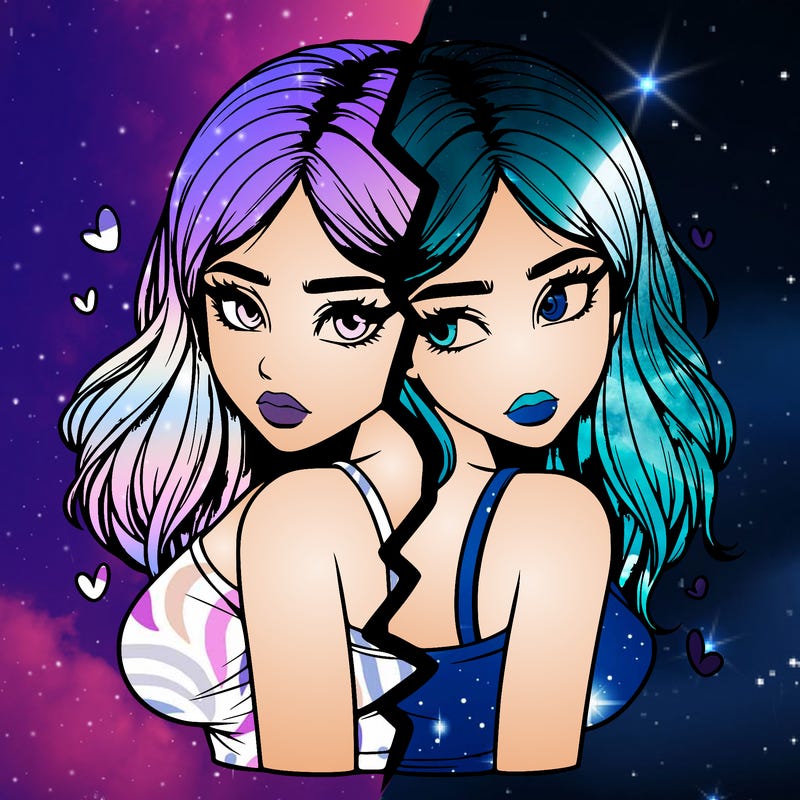 realistic girl split