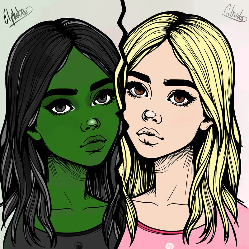 realistic girl split