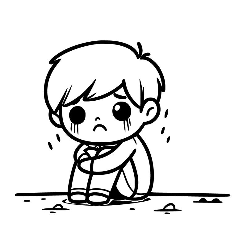 someone alone and sad