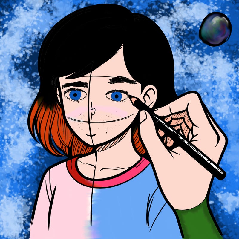 drawing a realistic person