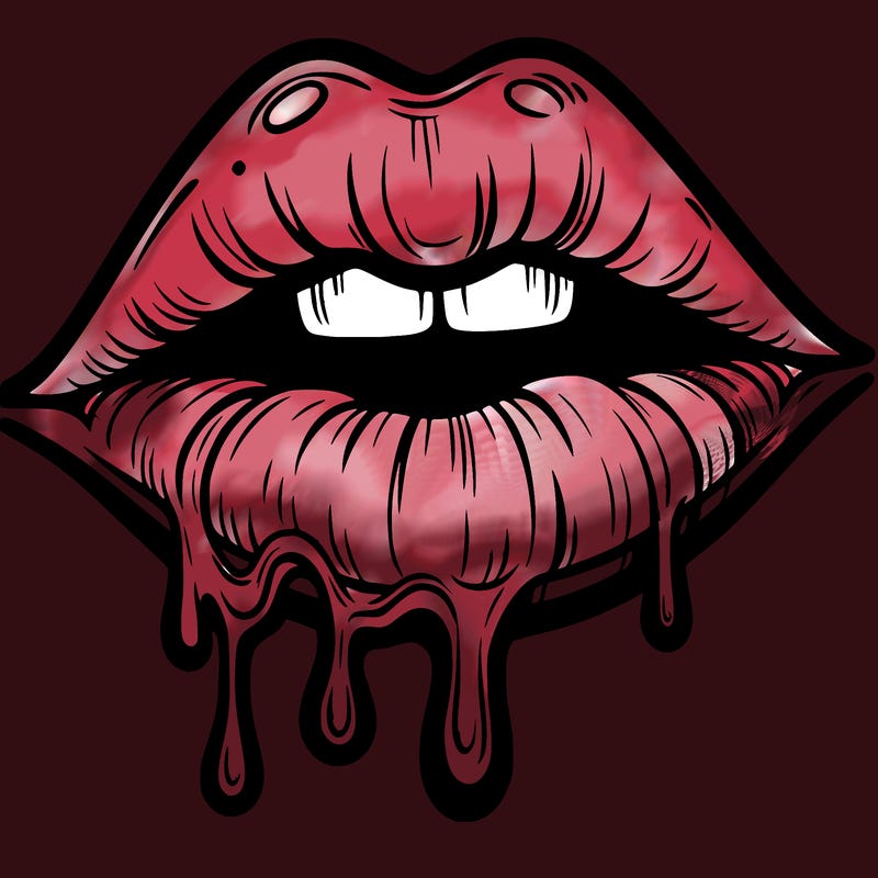 lips that look realistic and drip