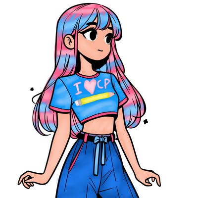 girl in a cute crop top