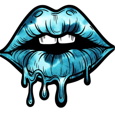 lips that look realistic and drip