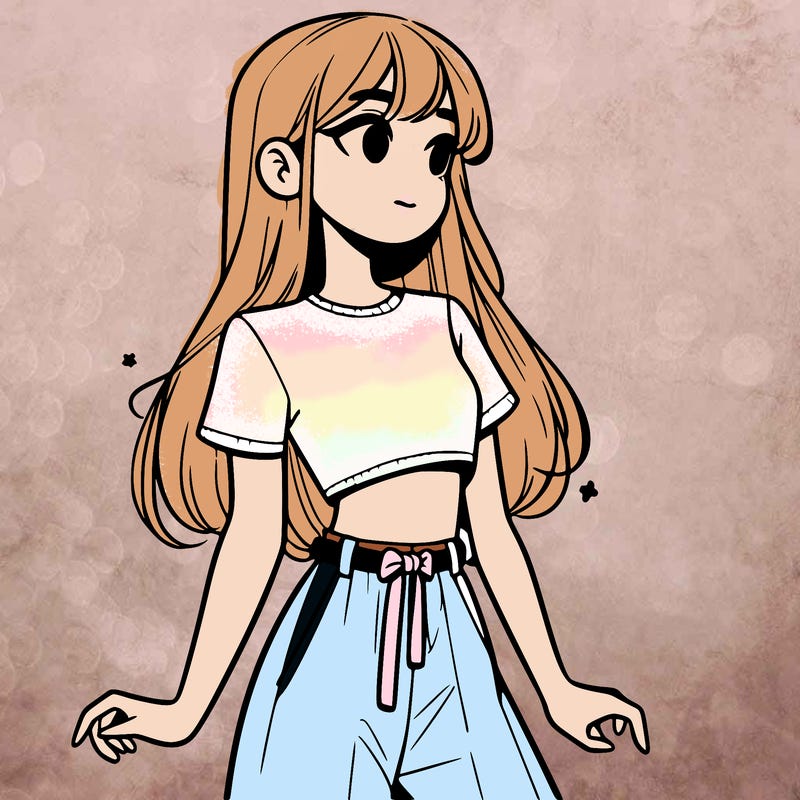 girl in a cute crop top