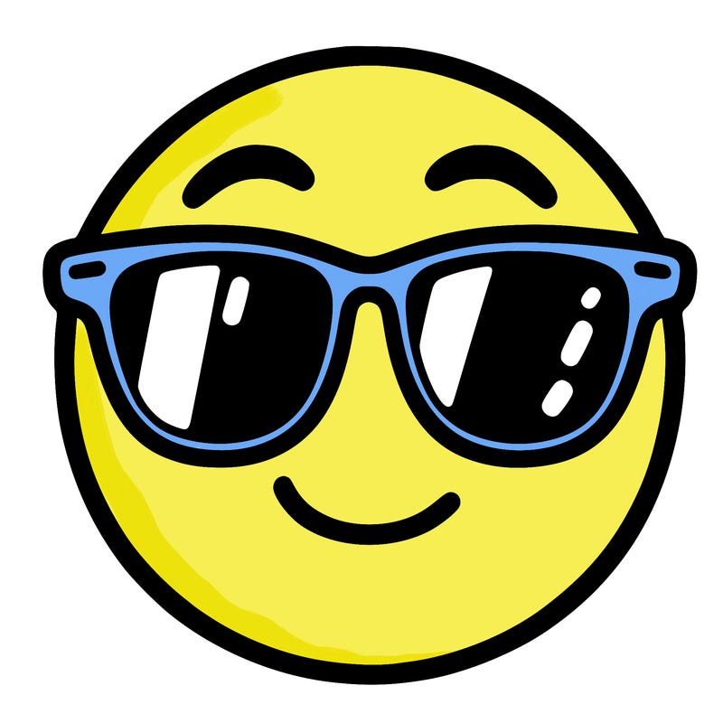 emoji with sunglasses