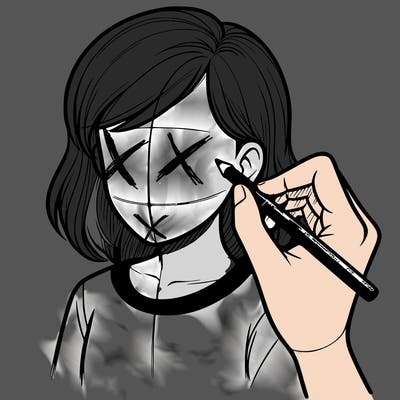 drawing a realistic person