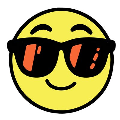emoji with sunglasses