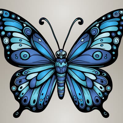 realistic butterfly
