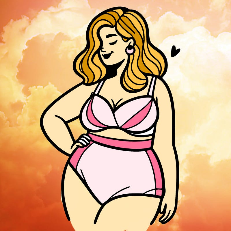 plus size woman bathing suit