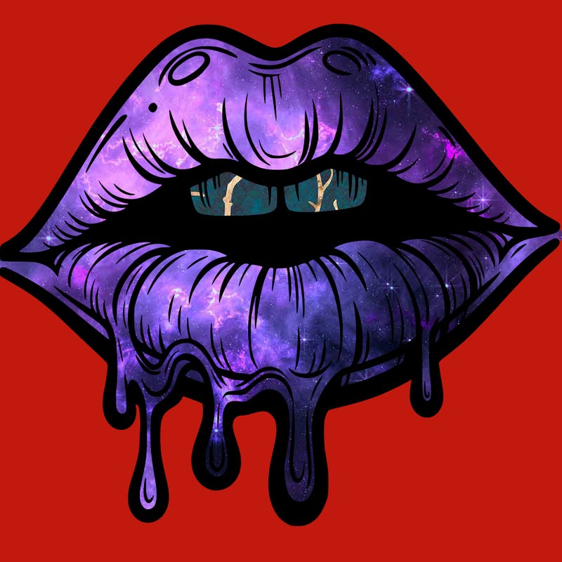 lips that look realistic and drip