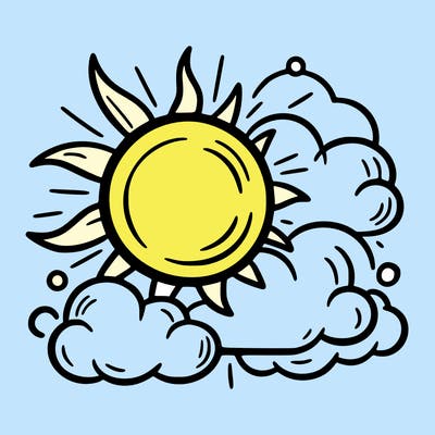 sun and clouds