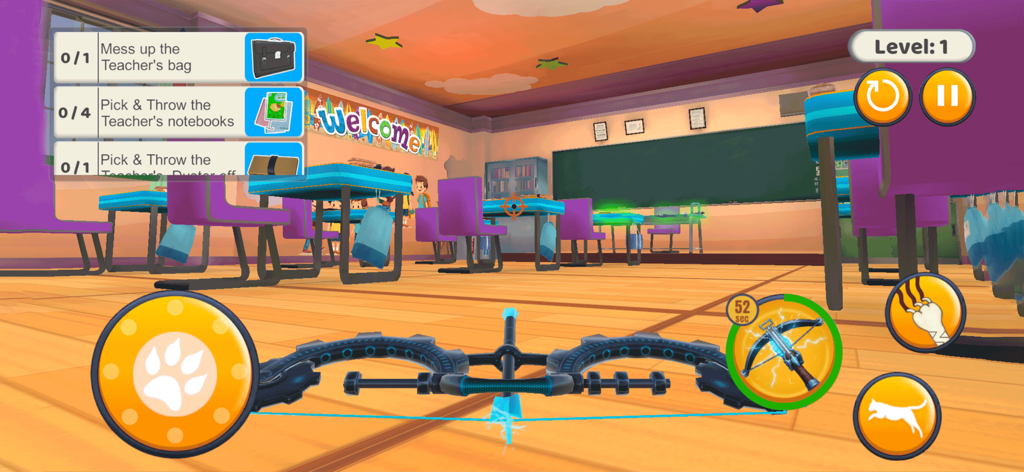Kitty Punch : Cat Simulator - Classroom prank missions in Kitty Punch Cat Simulator