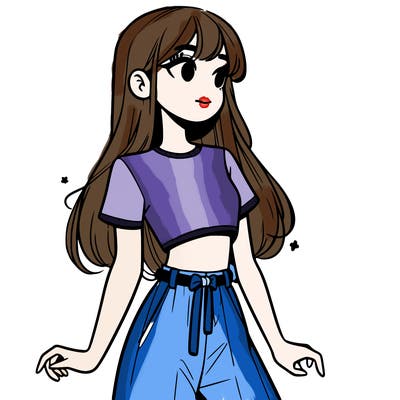 girl in a cute crop top