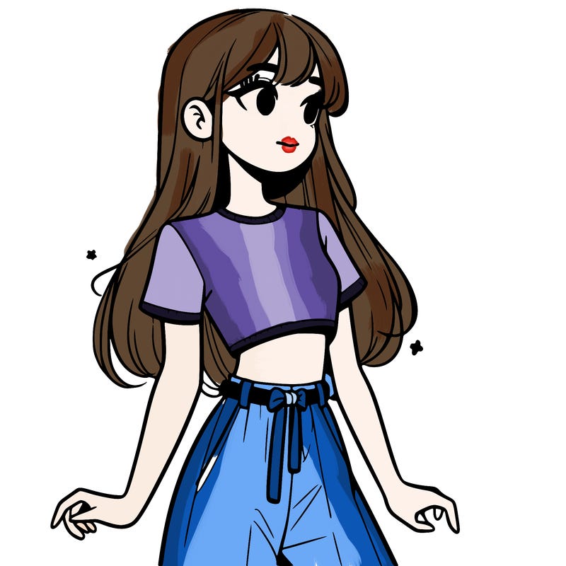 girl in a cute crop top