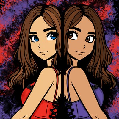 a realistic girl split