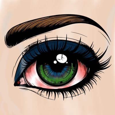 realistic eye