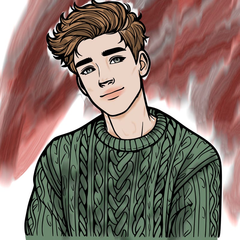 realistic guy with a beautiful jumper
