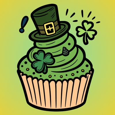saint patrick’s day cupcake
