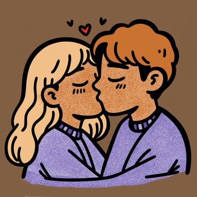people kissing