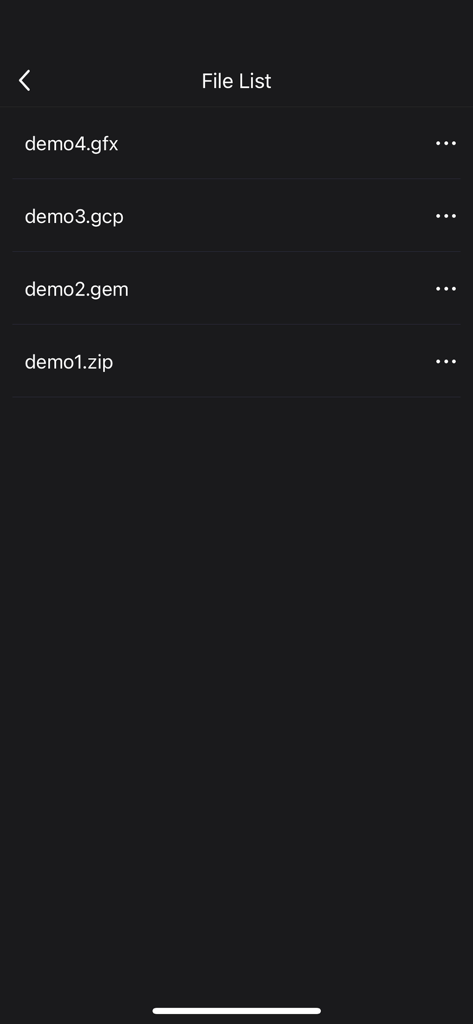 Easy File Locker - Easy File Lockerのインターフェース。gfxおよびzip形式を含む暗号化されたファイルのリストが表示されています。