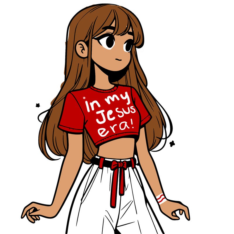 girl in a cute crop top