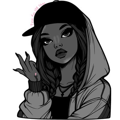 realistic hip hop girl