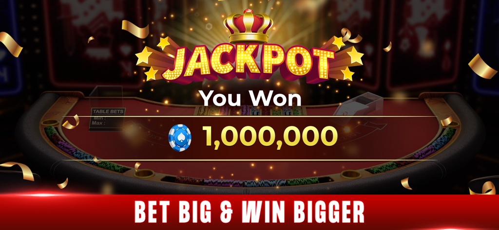 Blackjack 21: Octro Black jack - Ganancia de jackpot de un millón de fichas en el juego de blackjack 3D