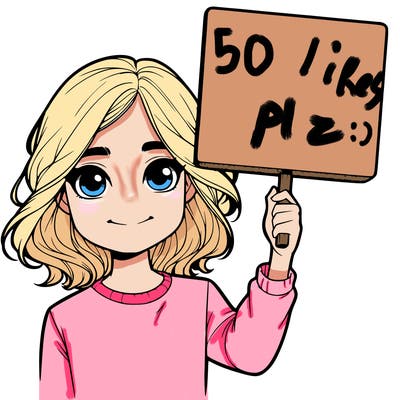 realistic girl holding up a sign