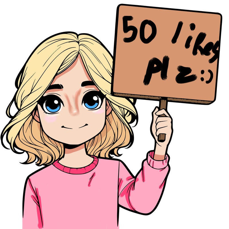 realistic girl holding up a sign