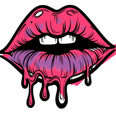 lips that look realistic and drip