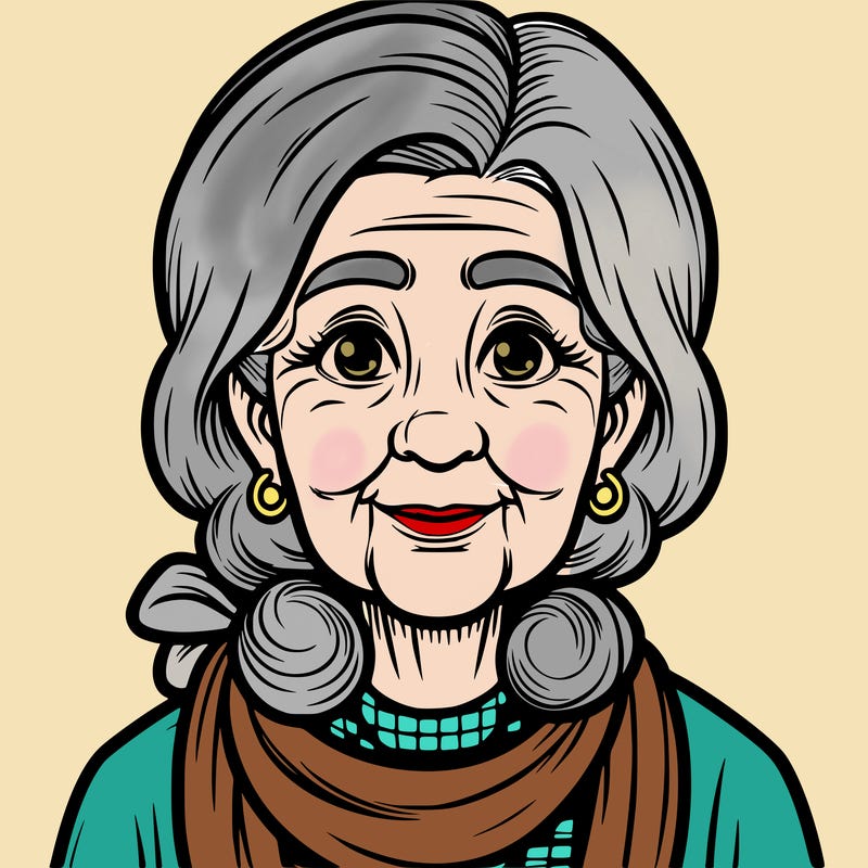 realistic old ladey