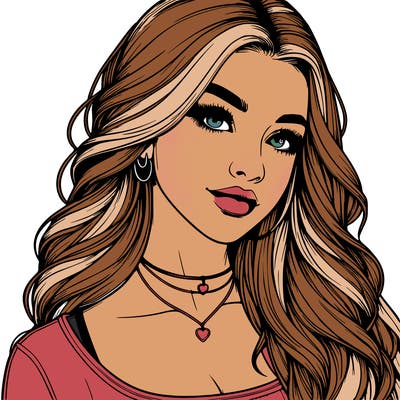 detailed realistic girl