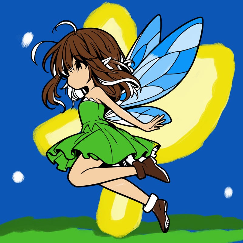 manga fairy flying