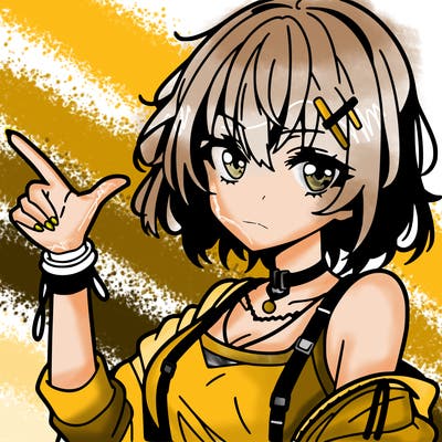 an anime girl who looks cool